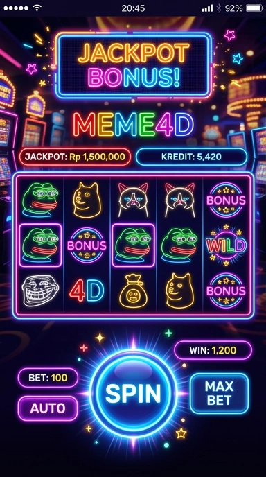 Galeri pratinjau visual meme4d build APK resmi terbaru